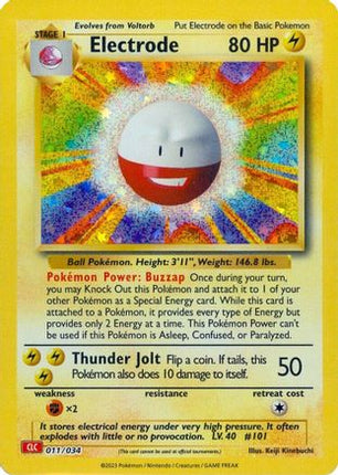 Electrode 011/034  - Holofoil Trading Card Game Classic - Classic Collection