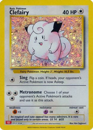 Clefairy 013/034  - Holofoil Trading Card Game Classic - Classic Collection