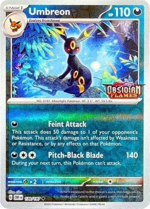 Umbreon (Obsidian Flames Stamped) 130/197  - Reverse Holofoil Miscellaneous Cards & Products - Promo
