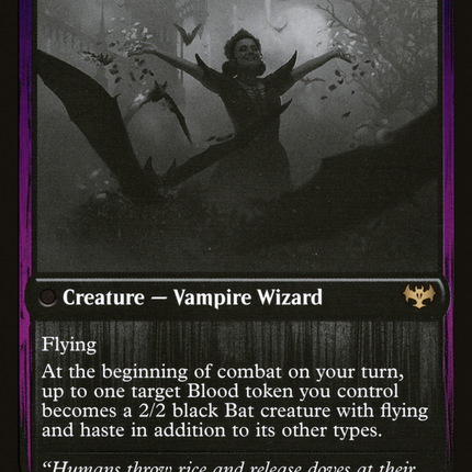 Voldaren Bloodcaster // Bloodbat Summoner (DBL-404) - Innistrad: Double Feature: (Double Faced Transform) Foil