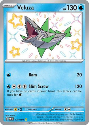 Veluza 125/091  - Holofoil SV Paldean Fates - Shiny Rare