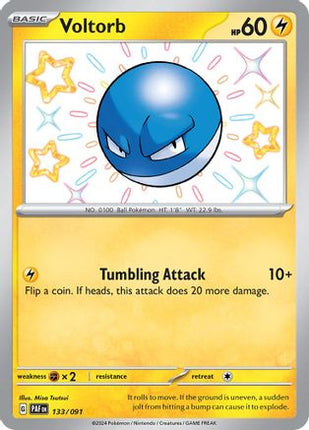 Voltorb 133/091  - Holofoil SV Paldean Fates - Shiny Rare