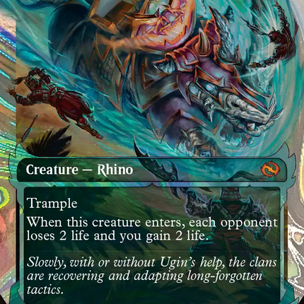 Skirmish Rhino (TDM-418) - Tarkir: Dragonstorm: (Showcase) Foil