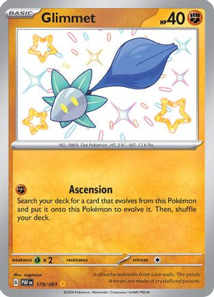 Glimmet 179  - Holofoil SV Paldean Fates - Shiny Rare
