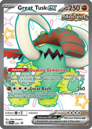 Great Tusk ex 072  - Holofoil SV Scarlet & Violet Promo Cards - Promo