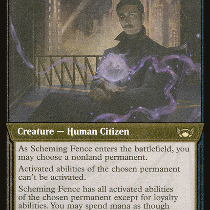 Scheming Fence (SNC-449) - Streets of New Capenna: (Showcase) Foil