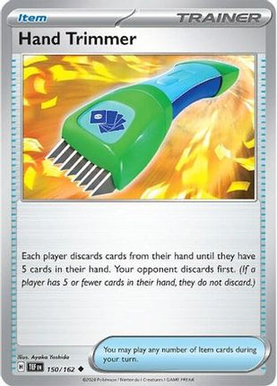 Hand Trimmer 150/162  - Reverse Holofoil SV05 Temporal Forces - Uncommon