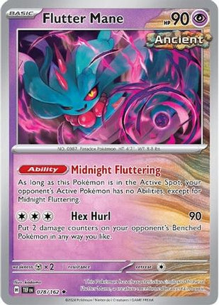 Flutter Mane 078/162  - Holofoil SV05 Temporal Forces - Rare