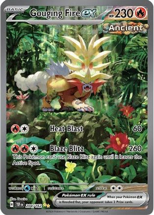 Gouging Fire ex 204/162  - Holofoil SV05 Temporal Forces - Special Illustration Rare