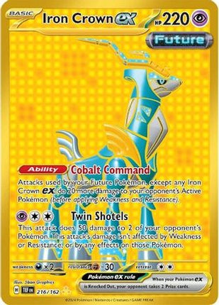 Iron Crown ex 216/162  - Holofoil SV05 Temporal Forces - Hyper Rare