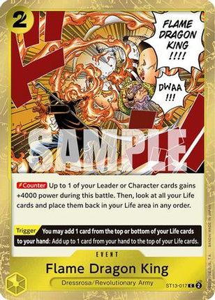 Flame Dragon King (ST13-017) - Ultra Deck: The Three Brothers Foil