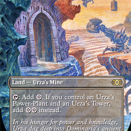 Urza's Mine (2XM-370) - Double Masters (Borderless) Foil