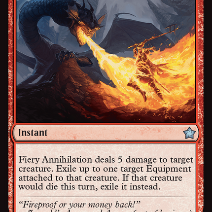 Fiery Annihilation (FDN-086) - Foundations Foil