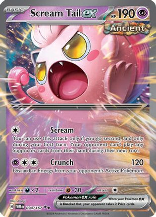 Scream Tail ex 094/167  - Holofoil SV06 Twilight Masquerade - Double Rare