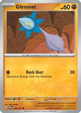 Glimmet 108/167  - Reverse Holofoil SV06 Twilight Masquerade - Common