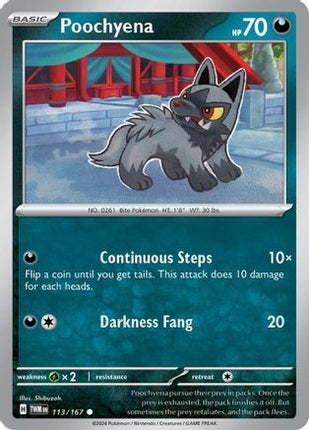 Poochyena 113/167  SV06 Twilight Masquerade - Common