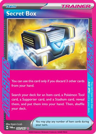 Secret Box 163/167  - Holofoil SV06 Twilight Masquerade - ACE SPEC Rare