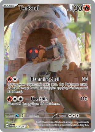 Torkoal 172/167  - Holofoil SV06 Twilight Masquerade - Illustration Rare