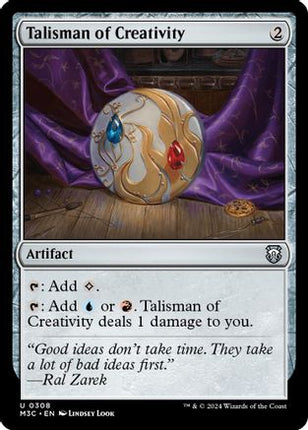Talisman of Creativity (Ripple Foil) (M3C-308) - Modern Horizons 3 Commander Foil