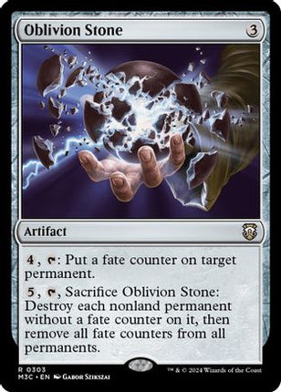 Oblivion Stone (Ripple Foil) (M3C-303) - Modern Horizons 3 Commander Foil