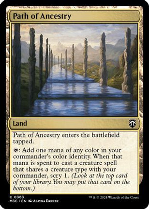 Path of Ancestry (Ripple Foil) (M3C-363) - Modern Horizons 3 Commander Foil