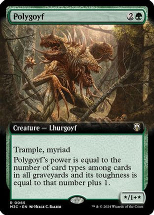 Polygoyf (Extended Art) (Ripple Foil) (M3C-065) - Modern Horizons 3 Commander Foil