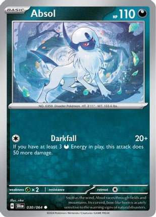 Absol 030/064  - Reverse Holofoil SV Shrouded Fable - Common