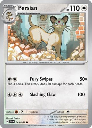 Persian 049/064  - Reverse Holofoil SV Shrouded Fable - Common