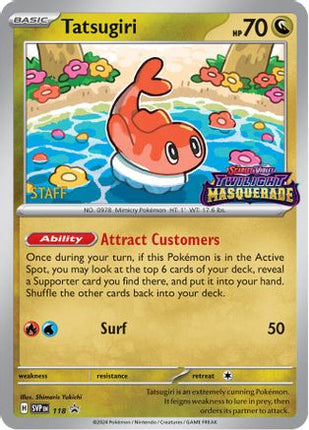 Tatsugiri 118  - Holofoil SV Scarlet & Violet Promo Cards - Promo
