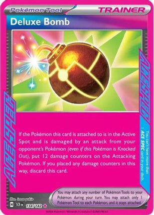 Deluxe Bomb 134/142  - Holofoil SV07 Stellar Crown - ACE SPEC Rare