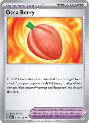 Occa Berry 140/142  - Reverse Holofoil SV07 Stellar Crown - Uncommon