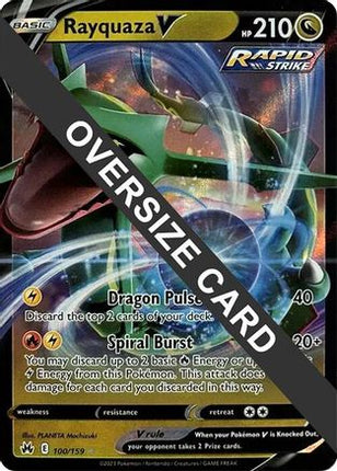 Rayquaza V 100/159 100/159  Jumbo Cards - Ultra Rare