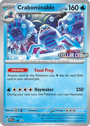 Crabominable 134/142  - Holofoil SV Scarlet & Violet Promo Cards - Promo