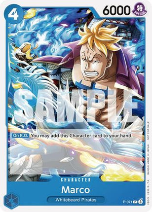 Marco (Two Legends Pre-Release) (P-071) - One Piece Promotion Cards