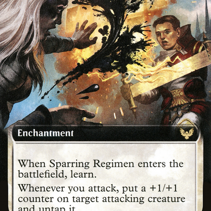 Sparring Regimen (STX-293) - Strixhaven: School of Mages: (Extended Art) Foil