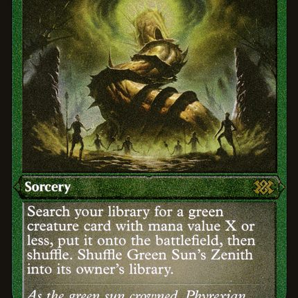 Green Sun's Zenith (Foil Etched) (2X2-461) - Double Masters 2022 Foil