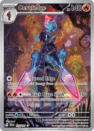 Ceruledge 197/191  - Holofoil SV08 Surging Sparks - Illustration Rare