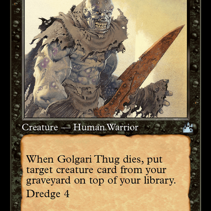 Golgari Thug (RVR-325) - Ravnica Remastered: (tombstone) Foil