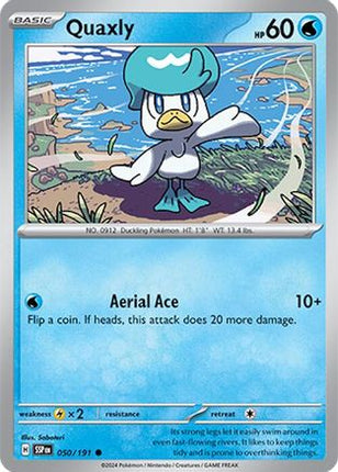 Quaxly 050/191  - Reverse Holofoil SV08 Surging Sparks - Common
