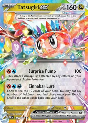 Tatsugiri ex 142/191  - Holofoil SV08 Surging Sparks - Double Rare