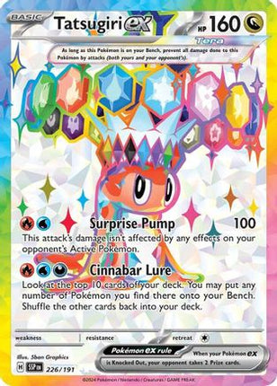 Tatsugiri ex 226/191  - Holofoil SV08 Surging Sparks - Ultra Rare