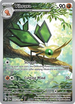 Vibrava 206/191  - Holofoil SV08 Surging Sparks - Illustration Rare