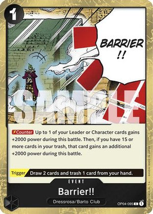 Barrier!! (Jolly Roger Foil) (OP04-095) - Premium Booster -The Best- Foil