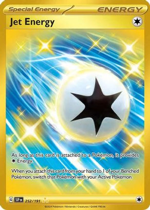 Jet Energy 252/191  - Holofoil SV08 Surging Sparks - Hyper Rare