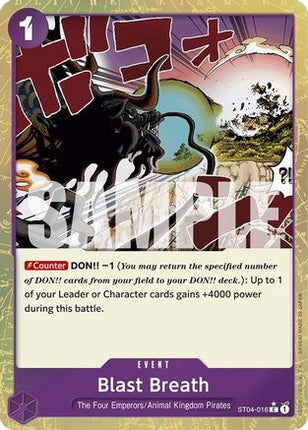 Blast Breath (Textured Foil) (ST04-016) - Premium Booster -The Best- Foil