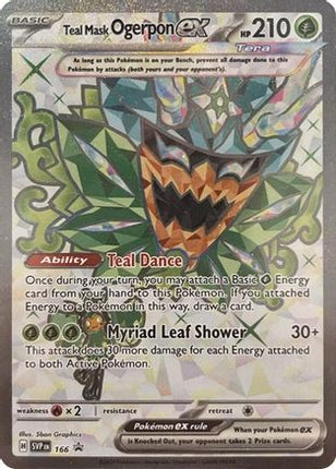 Teal Mask Ogerpon ex 166  - Holofoil SV Scarlet & Violet Promo Cards - Ultra Rare