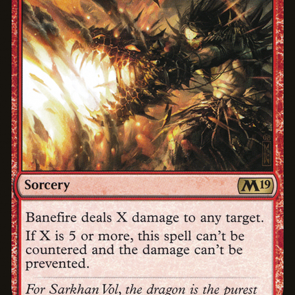Banefire (M19-130) - Core Set 2019 Foil