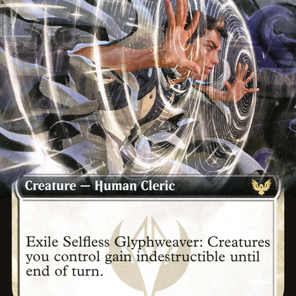 Selfless Glyphweaver // Deadly Vanity (STX-329) - Strixhaven: School of Mages: (Extended Art) Foil