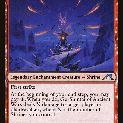 Go-Shintai of Ancient Wars (NEO-144) - Kamigawa: Neon Dynasty: (enchantment)
