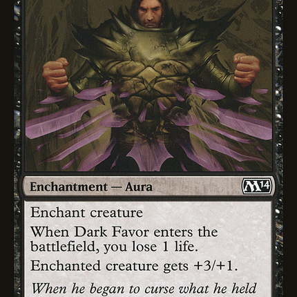 Dark Favor (M14-092) - Magic 2014 Foil